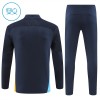 Olympique de Marseille Training Huppari 2024-25 Neljännes Zip Navy - Lasten